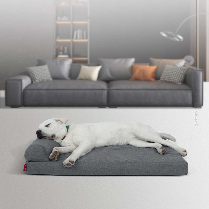 Orthopedic Linen Cushion Pet Bed