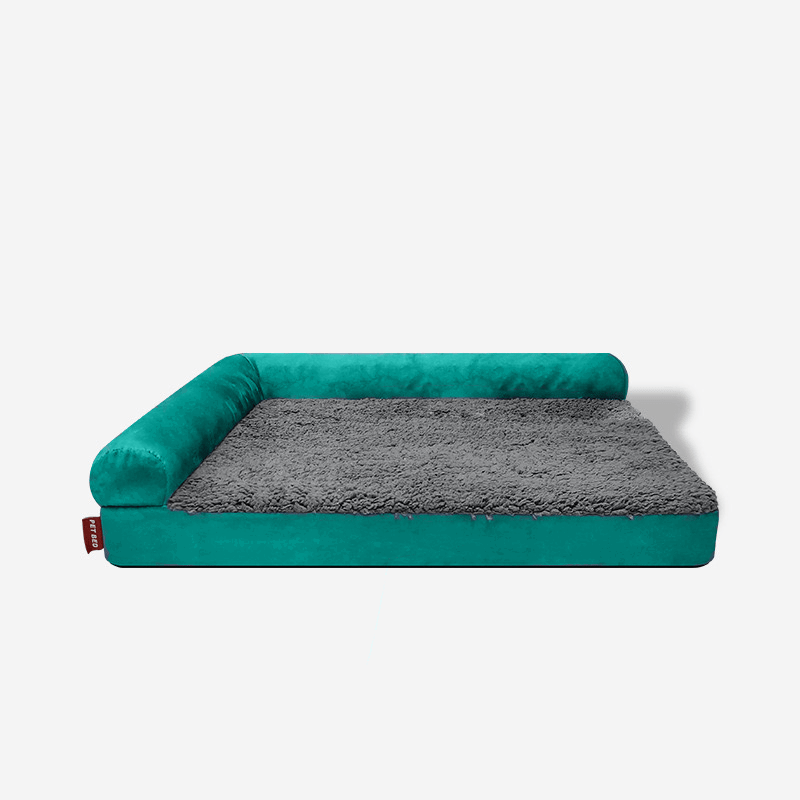 Orthopedic L-shaped Dutch Velvet Dog Bed