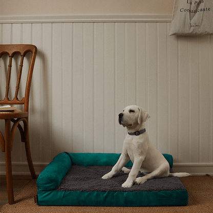 Orthopedic L-shaped Dutch Velvet Dog Bed